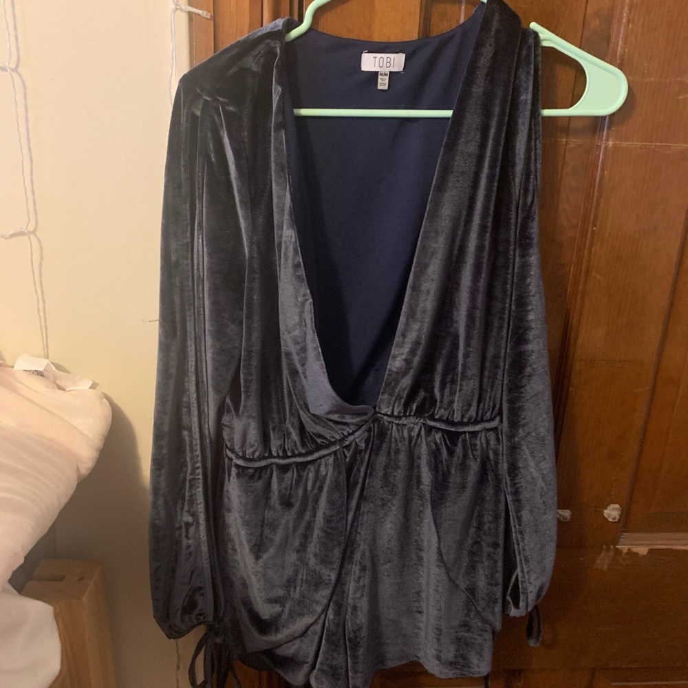 Navy Blue Romper